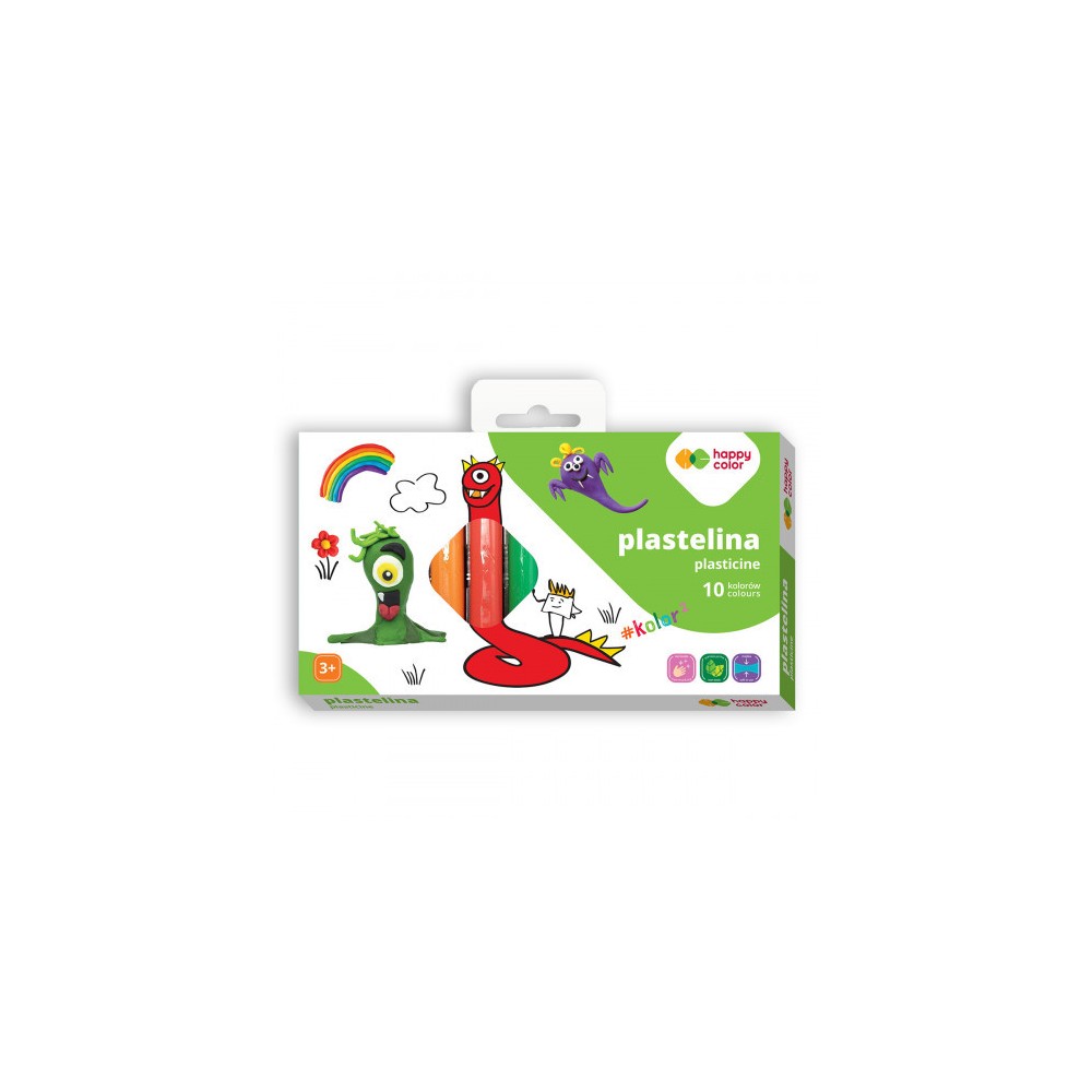 School plasticine - Happy Color - 10 pcs.