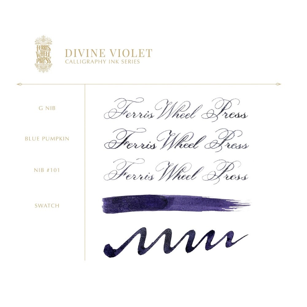 Tusz wodoodporny - Ferris Wheel Press - Divine Violet, 28 ml