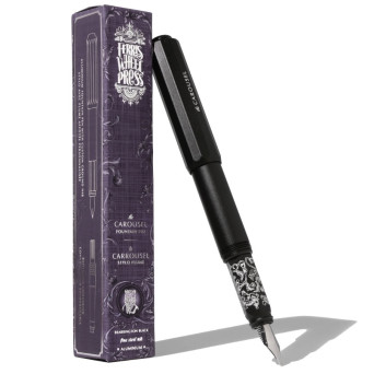 Limited Edition 2024 Aluminium Carousel Fountain Pen - Ferris Wheel Press - Bearrington Black, M
