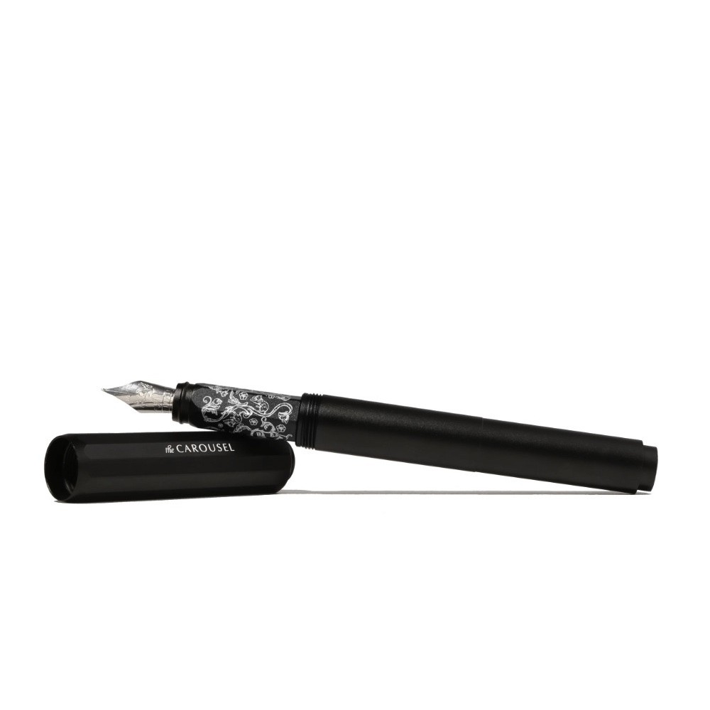 Limited Edition 2024 Aluminium Carousel Fountain Pen - Ferris Wheel Press - Bearrington Black, M