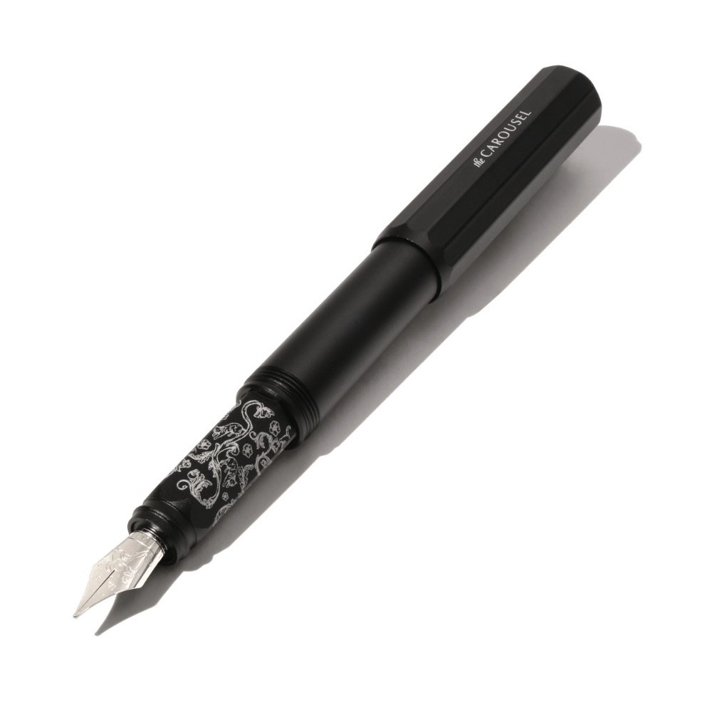 Limited Edition 2024 Aluminium Carousel Fountain Pen - Ferris Wheel Press - Bearrington Black, M
