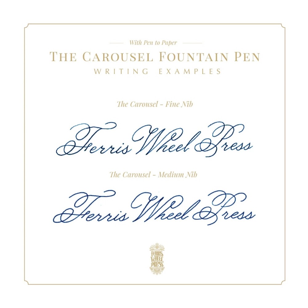 Carousel Fountain Pen - Ferris Wheel Press - Oinking Embers, F