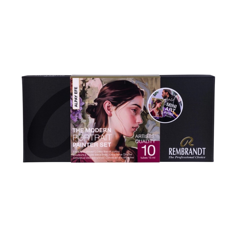 Zestaw farb olejnych The Modern Portrait - Rembrandt x Alpay Efe - 10 kolorów x 15 ml