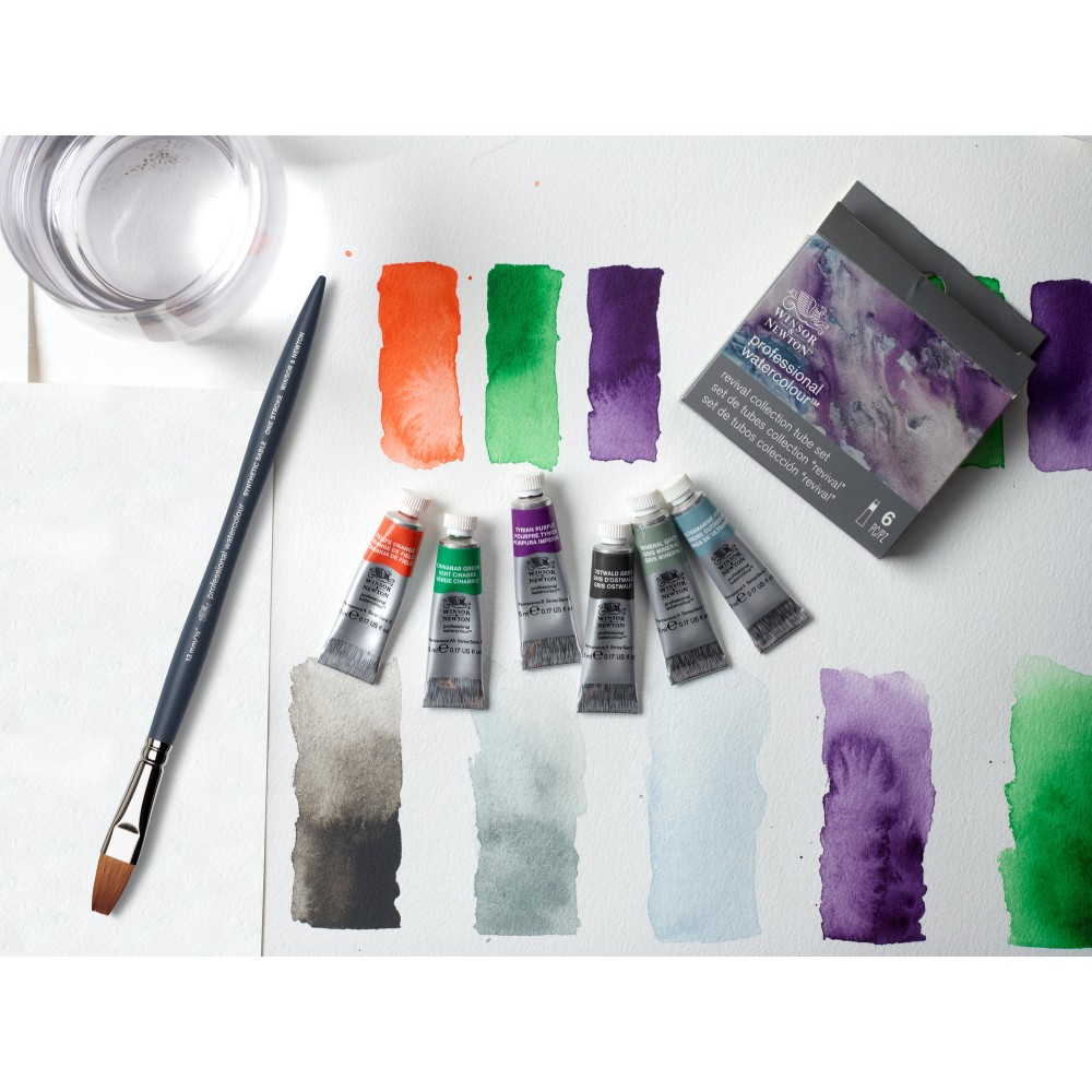 Professional Watercolor Revival Set - Winsor & Newton - 6 x 5 ml