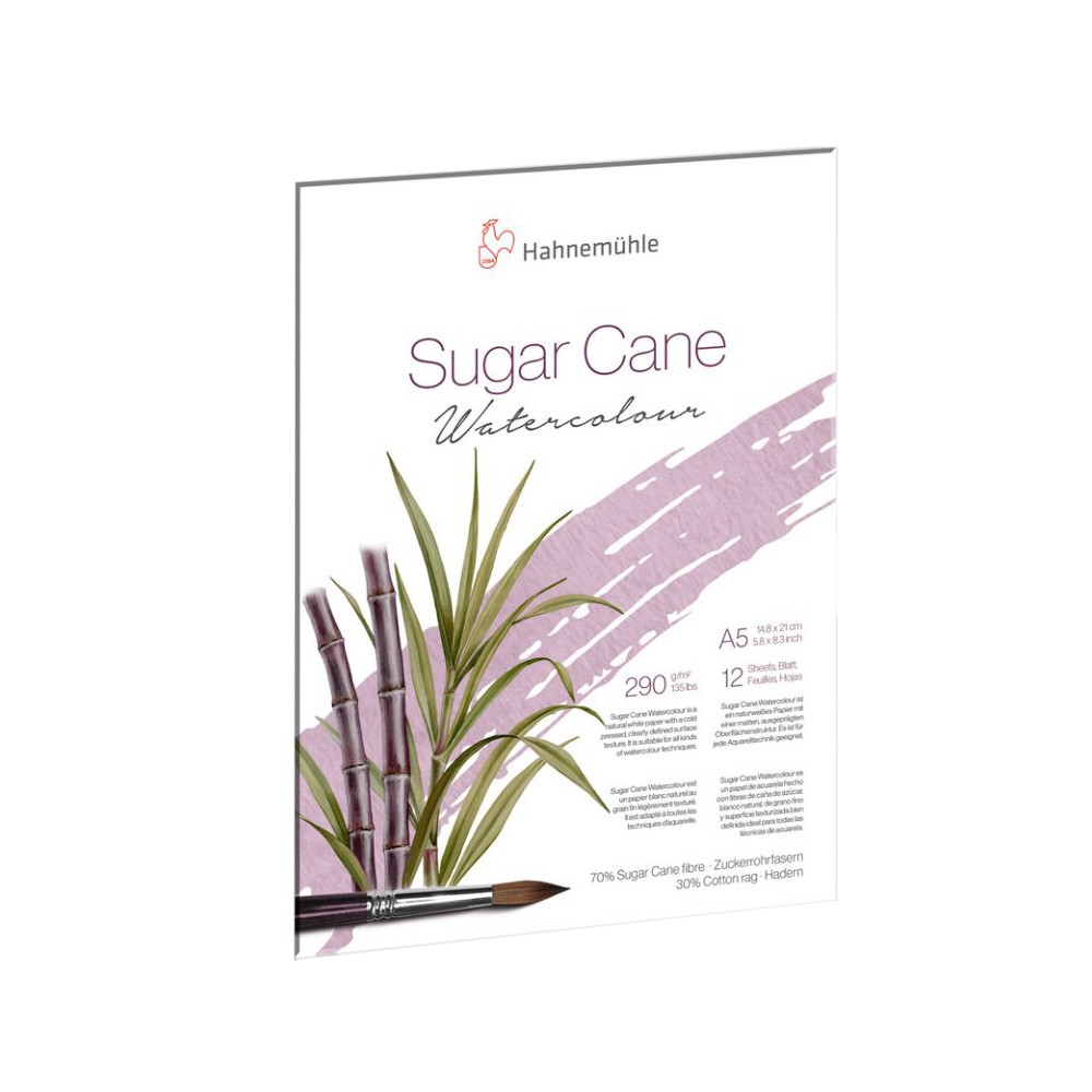 Blok do akwareli Sugar Cane Watercolour - Hahnemühle - A5, 290 g, 12 ark.