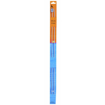 Teflon-coated knitting needles - Pony - 2 mm, 35 cm