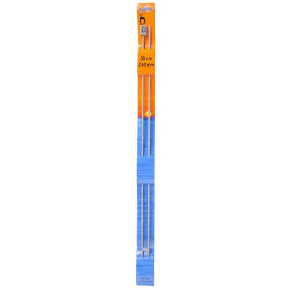 Teflon-coated knitting needles - Pony - 2,5 mm, 35 cm
