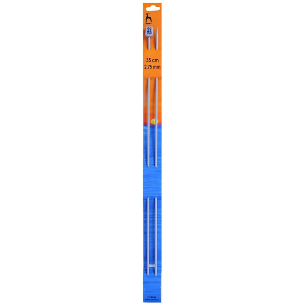 Teflon-coated knitting needles - Pony - 2,75 mm, 35 cm
