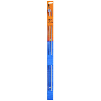 Teflon-coated knitting needles - Pony - 2,75 mm, 35 cm