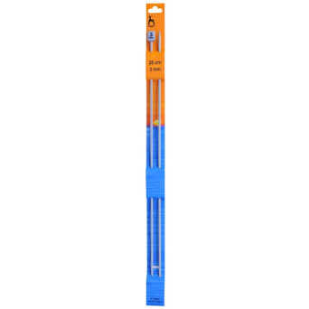 Teflon-coated knitting needles - Pony - 3 mm, 35 cm