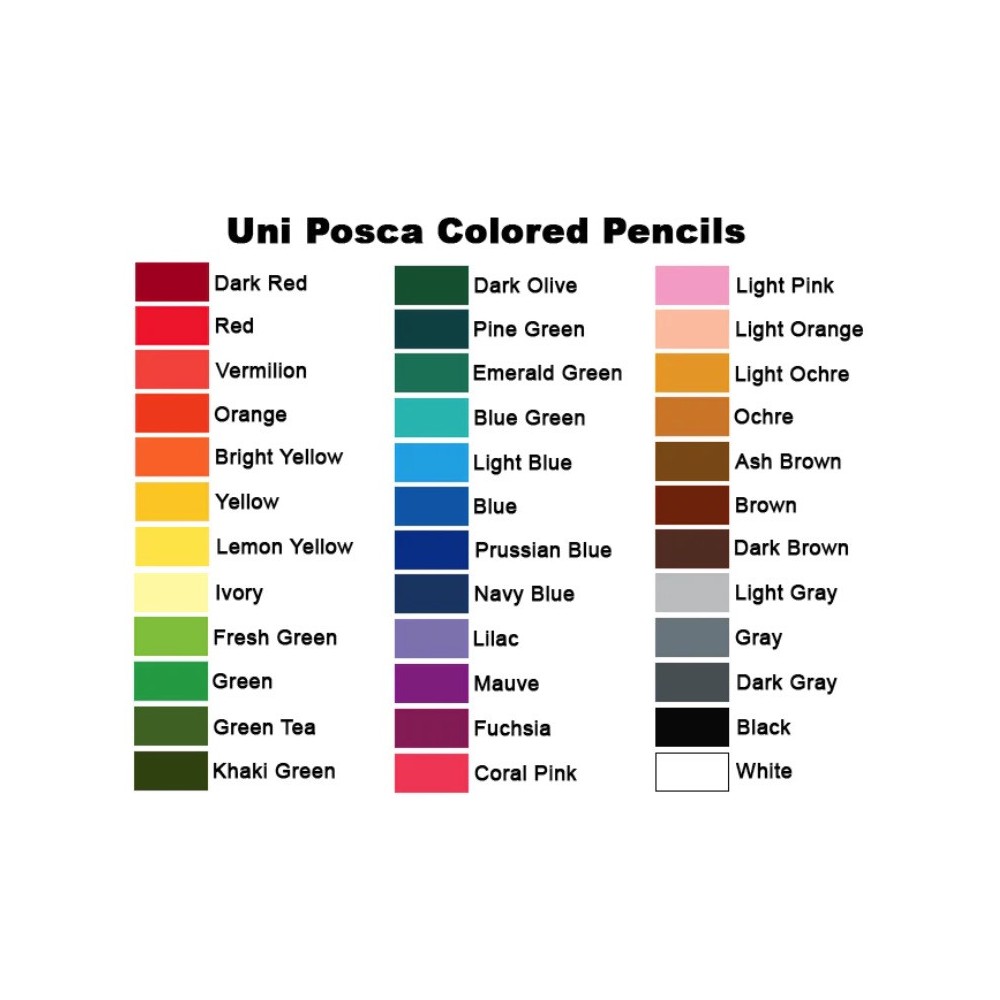 Posca colored pencil - Uni Posca - Dark Red