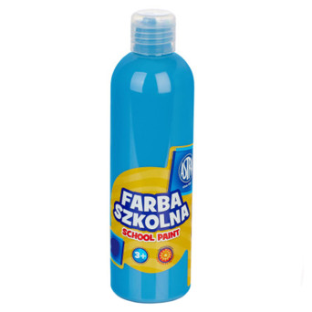 Farba szkolna plakatowa - Astra - niebieska, 500 ml