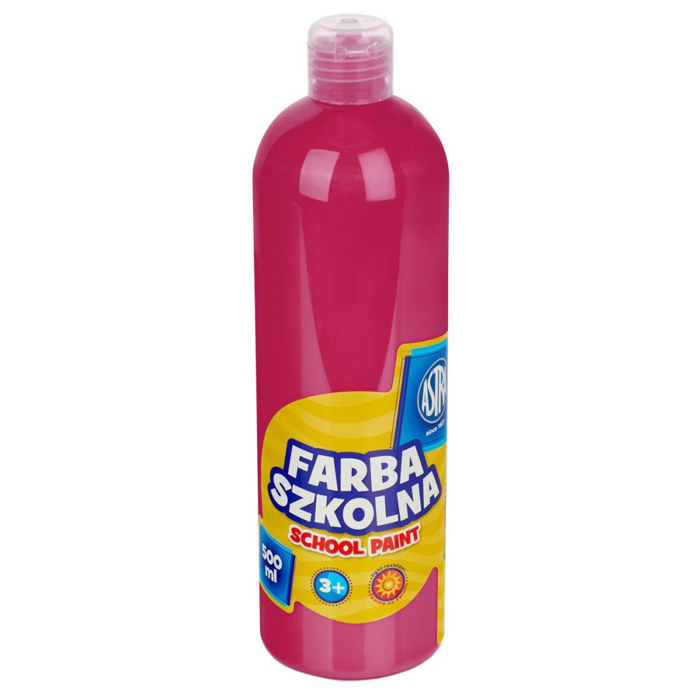 School poster paint - Astra - pink, 500 ml