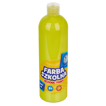Farba szkolna plakatowa - Astra - cytrynowa, 500 ml