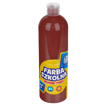 Farba szkolna plakatowa - Astra - brązowa, 500 ml