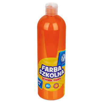 Farba szkolna plakatowa - Astra - pomarańczowa, 500 ml
