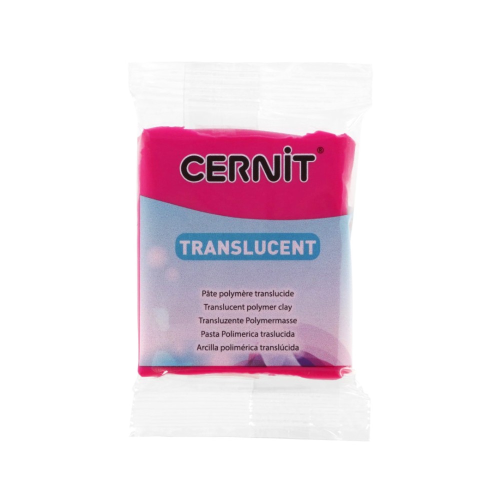 Masa termoutwardzalna Translucent - Cernit - 474, Ruby Red, 56 g