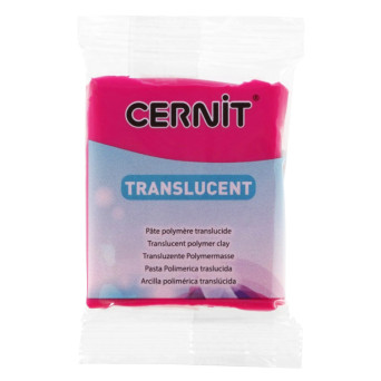 Masa termoutwardzalna Translucent - Cernit - 474, Ruby Red, 56 g