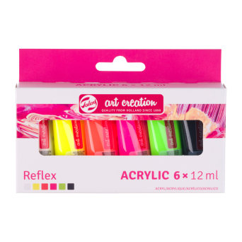 Zestaw farb akrylowych Reflex - Talens Art Creation - 6 kolorów x 12 ml