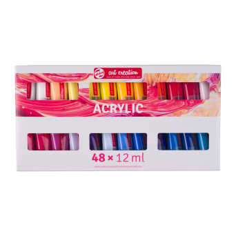 Zestaw farb akrylowych - Talens Art Creation - 48 kolorów x 12 ml