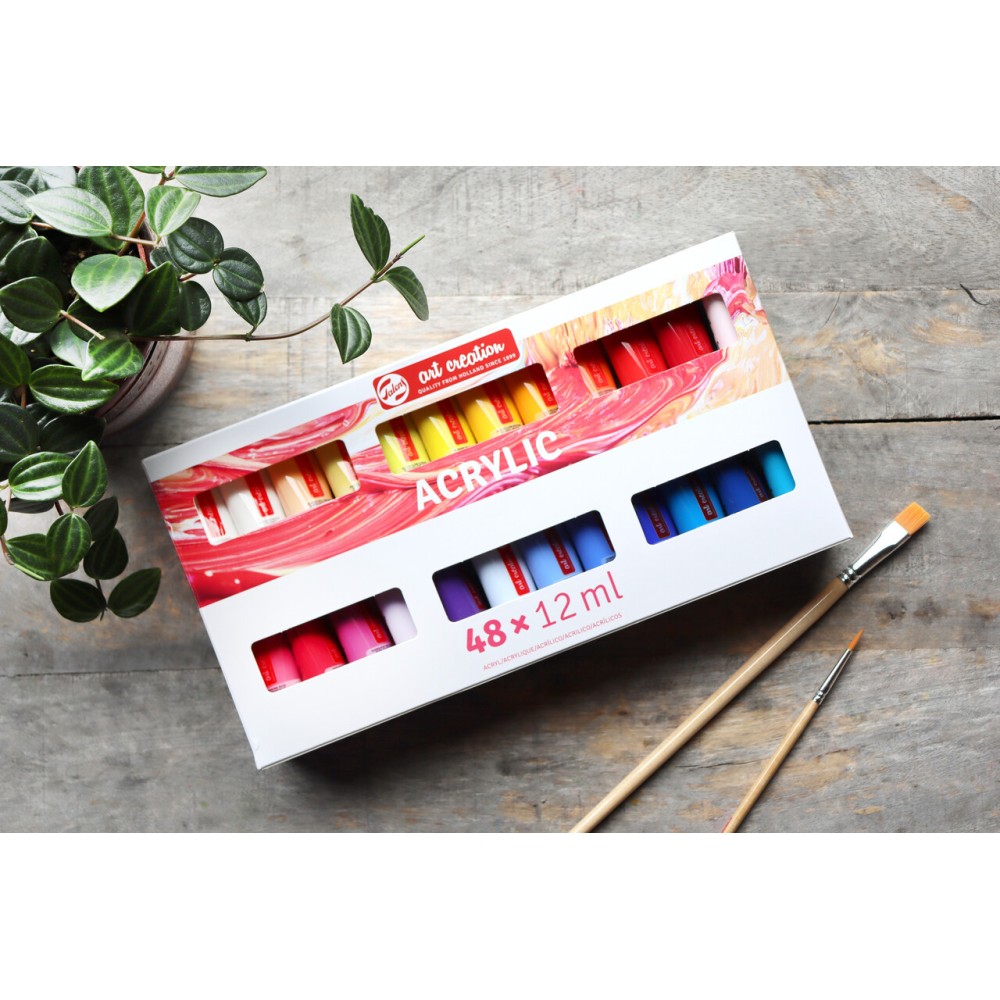 Set of acrylic paints - Talens Art Creation - 48 colors x 12 ml
