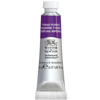 Farba akwarelowa Professional Watercolour - Winsor & Newton - Tyrian Purple, 5 ml