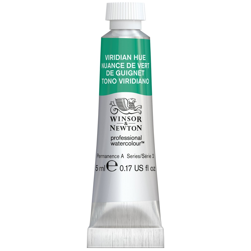Farba akwarelowa Professional Watercolour - Winsor & Newton - Viridian Hue, 5 ml