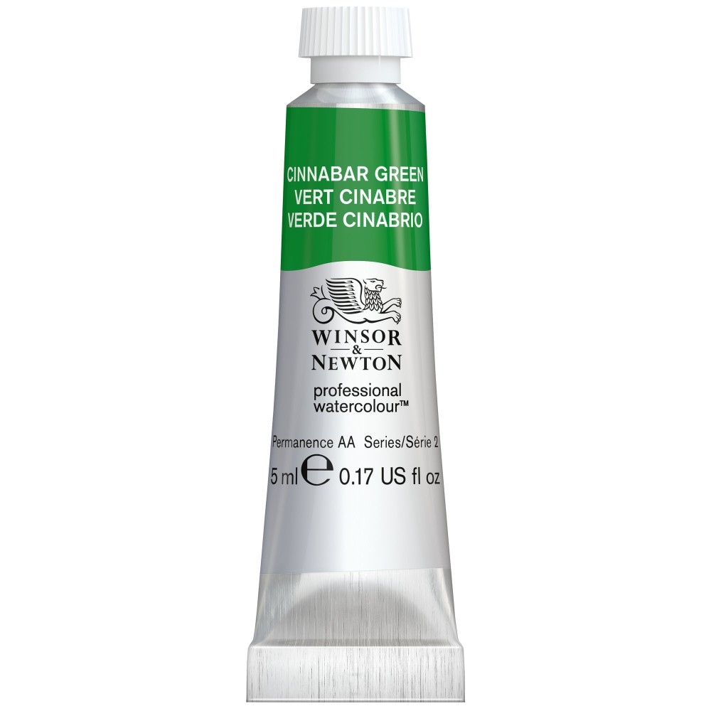 Watercolor paint Professional Watercolour - Winsor & Newton - Cinnabar Green, 5 ml