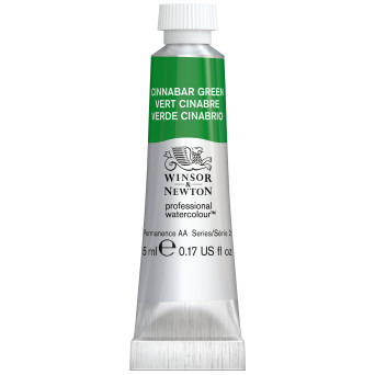Watercolor paint Professional Watercolour - Winsor & Newton - Cinnabar Green, 5 ml