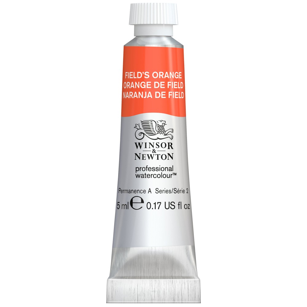 Watercolor paint Professional Watercolour - Winsor & Newton - Field's Orange, 5 ml