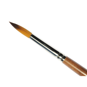 Round, synthetic, 1001R series brush - Renesans - long handle, no. 2/0