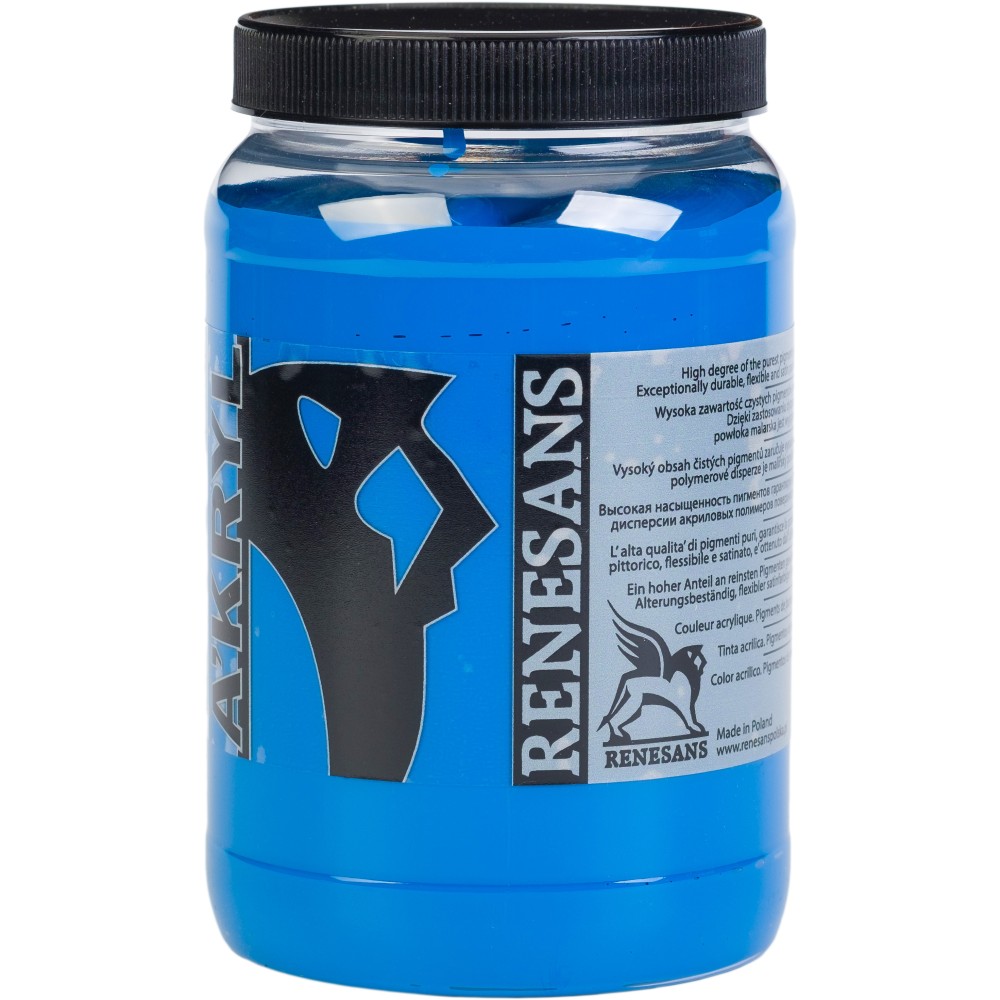 Acrylic A'kryl paint - Renesans - 40, cobalt blue, 500 ml