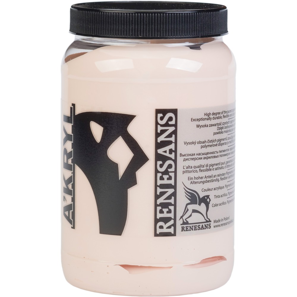 Acrylic A'kryl paint - Renesans - 35, flesh pink, 500 ml