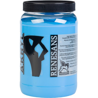 Acrylic A'kryl paint - Renesans - 19, sky blue, 500 ml