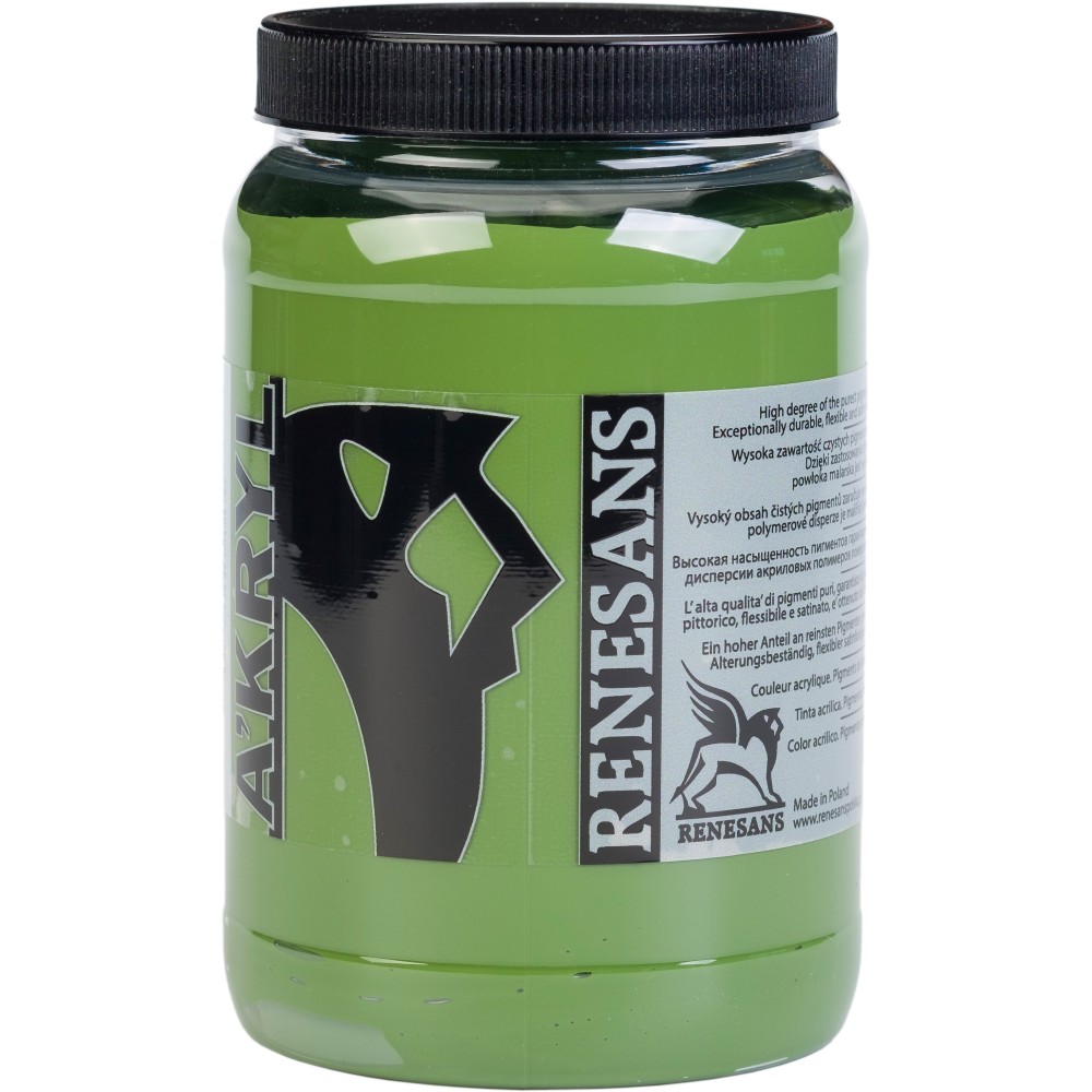 Acrylic A'kryl paint - Renesans - 17, chrome green, 500 ml