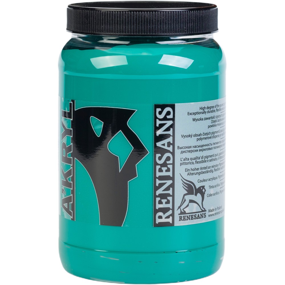 Farba akrylowa A'kryl - Renesans - 16, zieleń ftalo, 500 ml