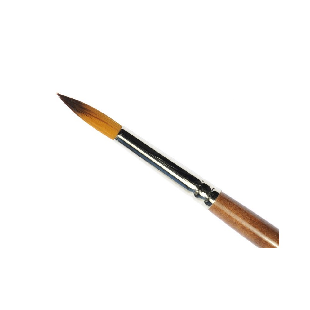 Round, synthetic, 1001R series brush - Renesans - long handle, no. 6