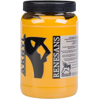 Acrylic A'kryl paint - Renesans - 12, yellow ochre, 500 ml