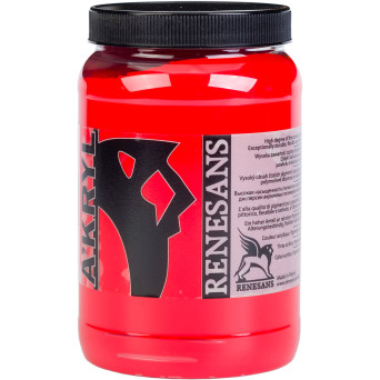 Acrylic A'kryl paint - Renesans - 08, scarlett red, 500 ml