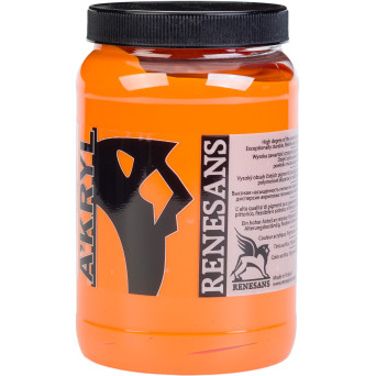 Acrylic A'kryl paint - Renesans - 07, orange yellow, 500 ml
