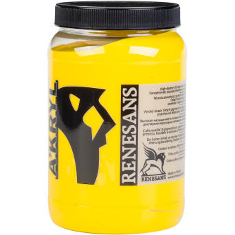 Farba akrylowa A'kryl - Renesans - 05, żółć średnia, 500 ml