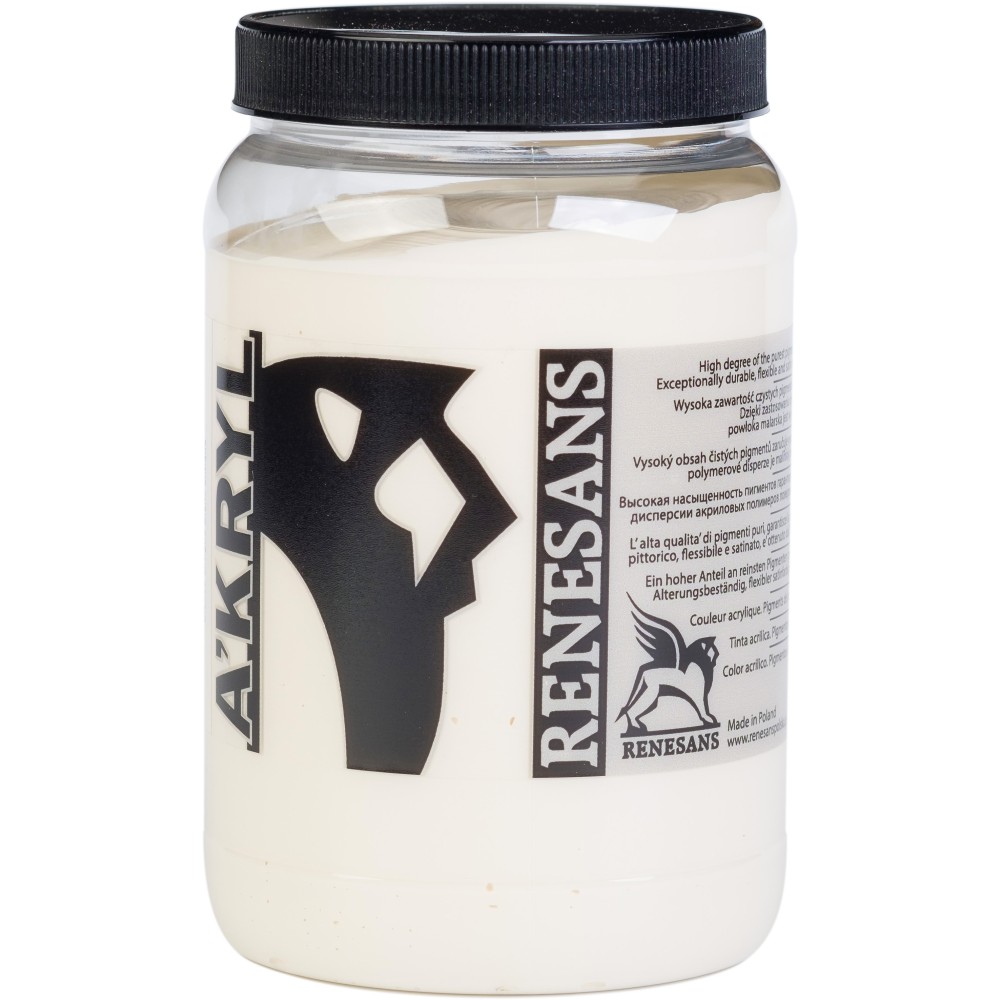 Acrylic A'kryl paint - Renesans - 02, antique white, 500 ml