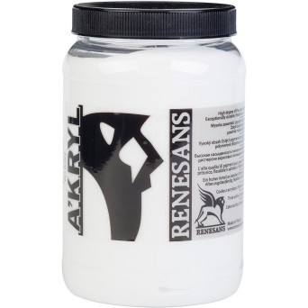 Farba akrylowa A'kryl - Renesans - 01, biel tytanowa, 500 ml