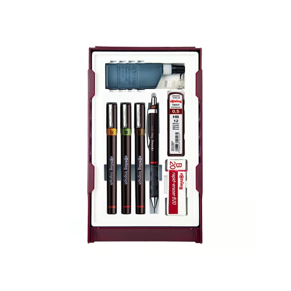 Zestaw pisaków kreślarskich Isograph Combi College - Rotring