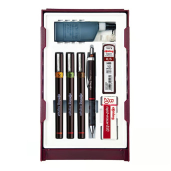 Set of Isograph drawing pens Combi College - Rotring