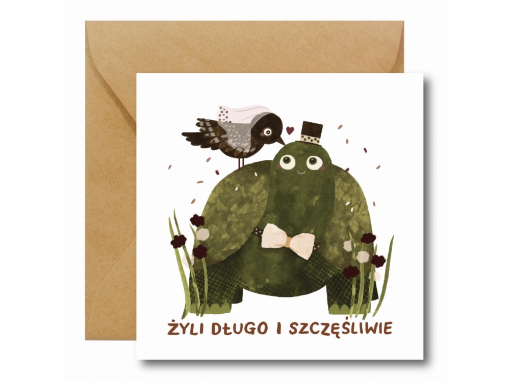 Kartka okolicznościowa - Hi Little - Żyli długo i szczęśliwie