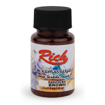 Farba do tkanin Opaque - Rich - Brown, 50 ml