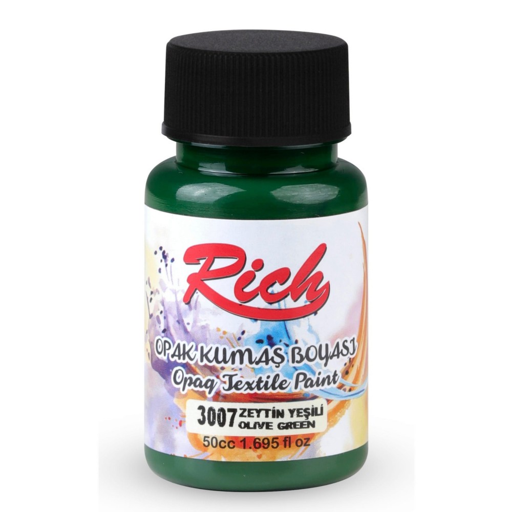 Fabric paint Opaque - Rich - Olive, 50 ml