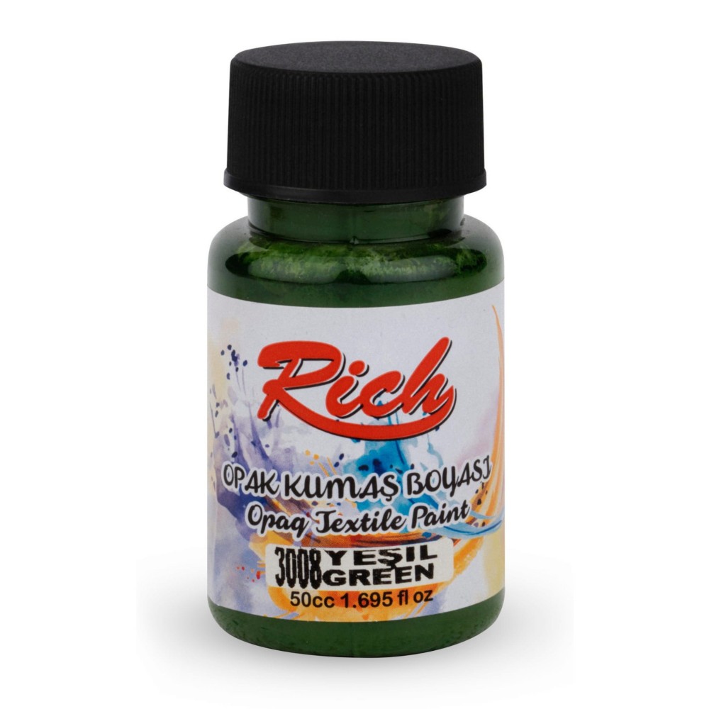 Farba do tkanin Opaque - Rich - Green, 50 ml