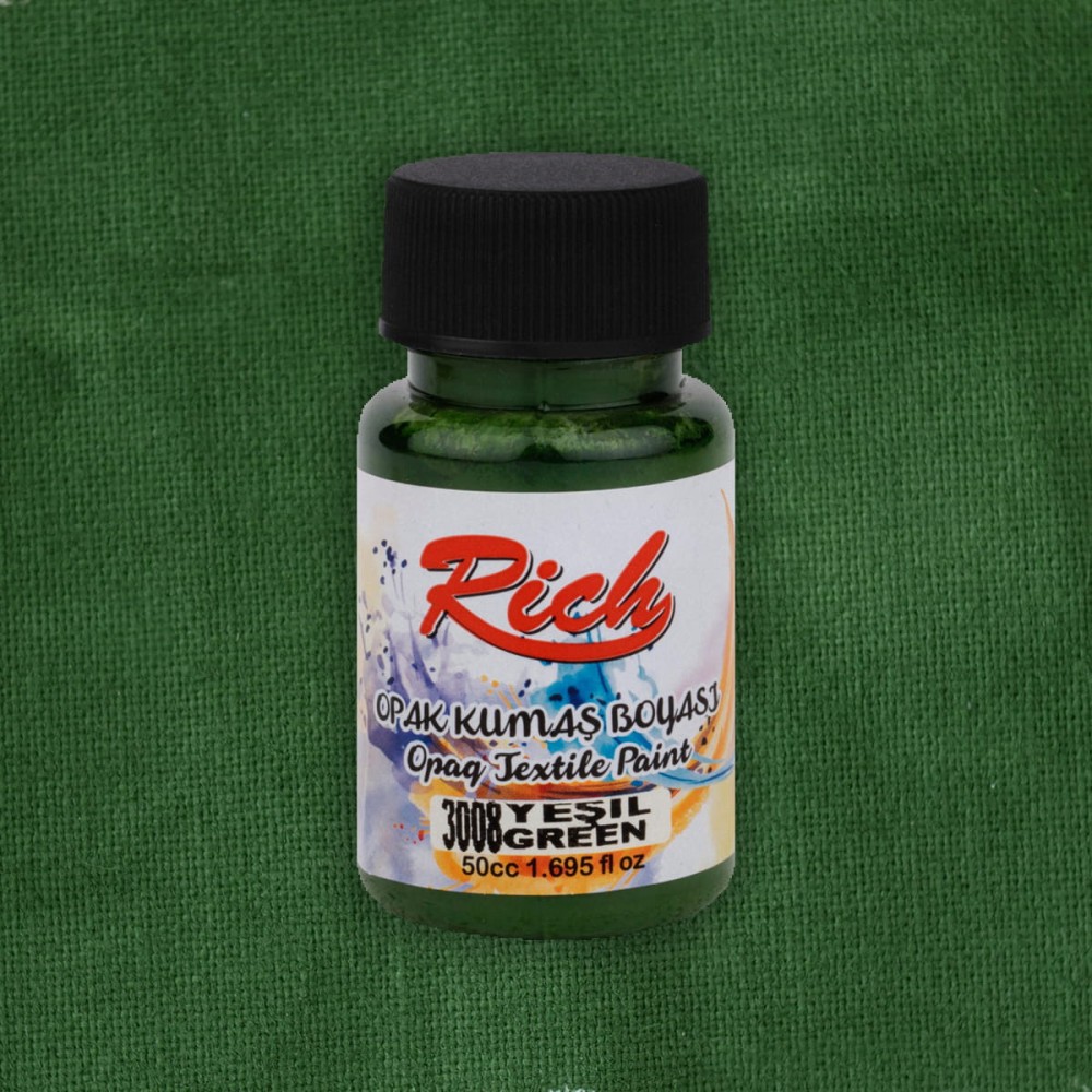 Farba do tkanin Opaque - Rich - Green, 50 ml